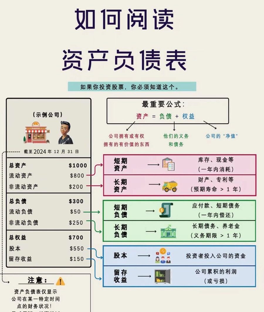 如何阅读资产负债表