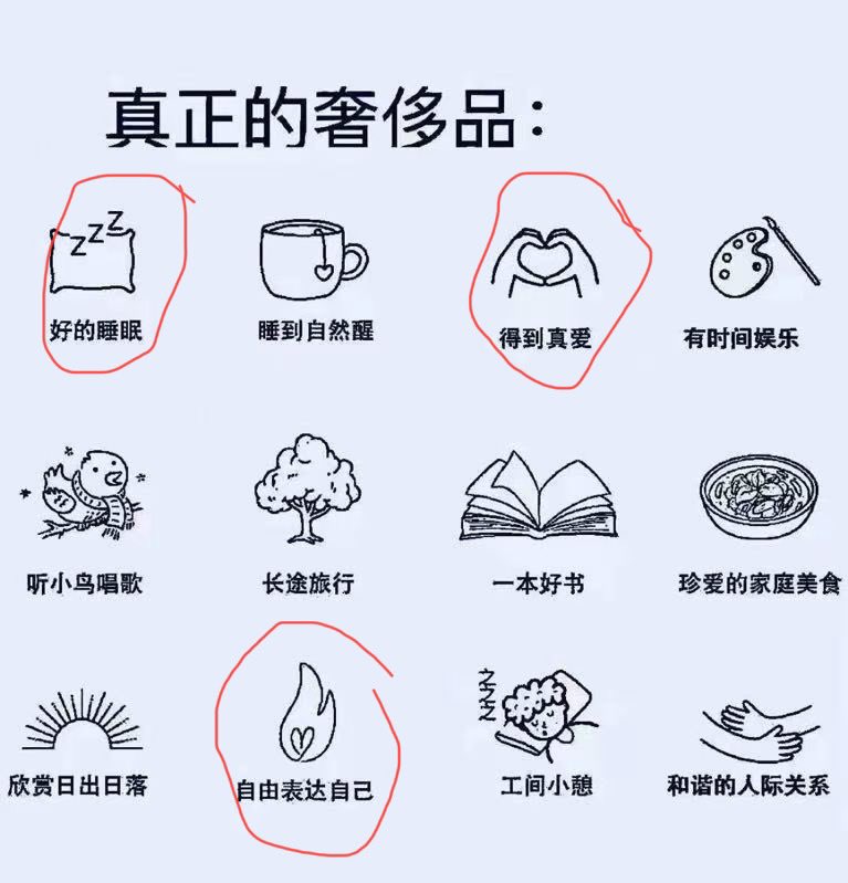 对我来讲这三样是真正的奢侈品